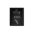 Picture of Hockey Puck Blueprint _GroupedProduct_Rectangle_Portrait_Mini_ _GroupedProduct_Rectangle_Portrait_Framed_Matted_