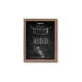 Picture of Hockey Puck Blueprint _GroupedProduct_Rectangle_Portrait_Mini_ _GroupedProduct_Rectangle_Portrait_Framed_Matted_