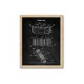 Picture of Hockey Puck Blueprint _GroupedProduct_Rectangle_Portrait_Mini_ _GroupedProduct_Rectangle_Portrait_Framed_Matted_