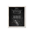 Picture of Hockey Puck Blueprint _GroupedProduct_Rectangle_Portrait_Mini_ _GroupedProduct_Rectangle_Portrait_Framed_Matted_