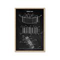 Picture of Hockey Puck Blueprint _GroupedProduct_Rectangle_Portrait_Mini_ _GroupedProduct_Rectangle_Portrait_Framed_Matted_