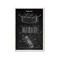 Picture of Hockey Puck Blueprint _GroupedProduct_Rectangle_Portrait_Mini_ _GroupedProduct_Rectangle_Portrait_Framed_Matted_