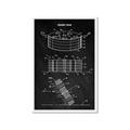 Picture of Hockey Puck Blueprint _GroupedProduct_Rectangle_Portrait_Mini_ _GroupedProduct_Rectangle_Portrait_Framed_Matted_
