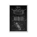 Picture of Hockey Puck Blueprint _GroupedProduct_Rectangle_Portrait_Mini_ _GroupedProduct_Rectangle_Portrait_Framed_Matted_