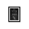 Picture of Hockey Puck Blueprint _GroupedProduct_Rectangle_Portrait_Mini_ _GroupedProduct_Rectangle_Portrait_Framed_Matted_