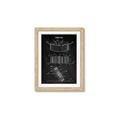 Picture of Hockey Puck Blueprint _GroupedProduct_Rectangle_Portrait_Mini_ _GroupedProduct_Rectangle_Portrait_Framed_Matted_