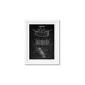 Picture of Hockey Puck Blueprint _GroupedProduct_Rectangle_Portrait_Mini_ _GroupedProduct_Rectangle_Portrait_Framed_Matted_