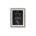 Picture of Hockey Puck Blueprint _GroupedProduct_Rectangle_Portrait_Mini_ _GroupedProduct_Rectangle_Portrait_Framed_Matted_