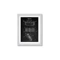 Picture of Hockey Puck Blueprint _GroupedProduct_Rectangle_Portrait_Mini_ _GroupedProduct_Rectangle_Portrait_Framed_Matted_