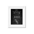 Picture of Hockey Puck Blueprint _GroupedProduct_Rectangle_Portrait_Mini_ _GroupedProduct_Rectangle_Portrait_Framed_Matted_