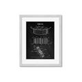 Picture of Hockey Puck Blueprint _GroupedProduct_Rectangle_Portrait_Mini_ _GroupedProduct_Rectangle_Portrait_Framed_Matted_