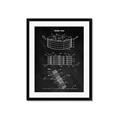 Picture of Hockey Puck Blueprint _GroupedProduct_Rectangle_Portrait_Mini_ _GroupedProduct_Rectangle_Portrait_Framed_Matted_