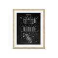 Picture of Hockey Puck Blueprint _GroupedProduct_Rectangle_Portrait_Mini_ _GroupedProduct_Rectangle_Portrait_Framed_Matted_