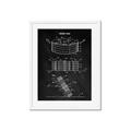 Picture of Hockey Puck Blueprint _GroupedProduct_Rectangle_Portrait_Mini_ _GroupedProduct_Rectangle_Portrait_Framed_Matted_