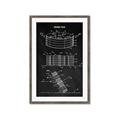 Picture of Hockey Puck Blueprint _GroupedProduct_Rectangle_Portrait_Mini_ _GroupedProduct_Rectangle_Portrait_Framed_Matted_