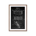 Picture of Hockey Puck Blueprint _GroupedProduct_Rectangle_Portrait_Mini_ _GroupedProduct_Rectangle_Portrait_Framed_Matted_