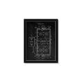 Picture of Hockey Rink Blueprint _GroupedProduct_Rectangle_Portrait_Mini_ _GroupedProduct_Rectangle_Portrait_Framed_Matted_