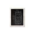 Picture of Hockey Rink Blueprint _GroupedProduct_Rectangle_Portrait_Mini_ _GroupedProduct_Rectangle_Portrait_Framed_Matted_