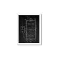 Picture of Hockey Rink Blueprint _GroupedProduct_Rectangle_Portrait_Mini_ _GroupedProduct_Rectangle_Portrait_Framed_Matted_