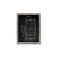 Picture of Hockey Rink Blueprint _GroupedProduct_Rectangle_Portrait_Mini_ _GroupedProduct_Rectangle_Portrait_Framed_Matted_