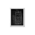 Picture of Hockey Rink Blueprint _GroupedProduct_Rectangle_Portrait_Mini_ _GroupedProduct_Rectangle_Portrait_Framed_Matted_