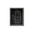 Picture of Hockey Rink Blueprint _GroupedProduct_Rectangle_Portrait_Mini_ _GroupedProduct_Rectangle_Portrait_Framed_Matted_