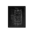 Picture of Hockey Rink Blueprint _GroupedProduct_Rectangle_Portrait_Mini_ _GroupedProduct_Rectangle_Portrait_Framed_Matted_