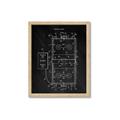 Picture of Hockey Rink Blueprint _GroupedProduct_Rectangle_Portrait_Mini_ _GroupedProduct_Rectangle_Portrait_Framed_Matted_