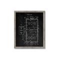 Picture of Hockey Rink Blueprint _GroupedProduct_Rectangle_Portrait_Mini_ _GroupedProduct_Rectangle_Portrait_Framed_Matted_