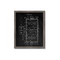 Picture of Hockey Rink Blueprint _GroupedProduct_Rectangle_Portrait_Mini_ _GroupedProduct_Rectangle_Portrait_Framed_Matted_