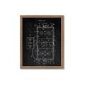 Picture of Hockey Rink Blueprint _GroupedProduct_Rectangle_Portrait_Mini_ _GroupedProduct_Rectangle_Portrait_Framed_Matted_