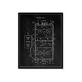 Picture of Hockey Rink Blueprint _GroupedProduct_Rectangle_Portrait_Mini_ _GroupedProduct_Rectangle_Portrait_Framed_Matted_