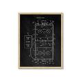 Picture of Hockey Rink Blueprint _GroupedProduct_Rectangle_Portrait_Mini_ _GroupedProduct_Rectangle_Portrait_Framed_Matted_