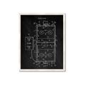 Picture of Hockey Rink Blueprint _GroupedProduct_Rectangle_Portrait_Mini_ _GroupedProduct_Rectangle_Portrait_Framed_Matted_