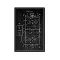 Picture of Hockey Rink Blueprint _GroupedProduct_Rectangle_Portrait_Mini_ _GroupedProduct_Rectangle_Portrait_Framed_Matted_