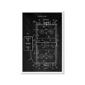 Picture of Hockey Rink Blueprint _GroupedProduct_Rectangle_Portrait_Mini_ _GroupedProduct_Rectangle_Portrait_Framed_Matted_