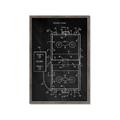 Picture of Hockey Rink Blueprint _GroupedProduct_Rectangle_Portrait_Mini_ _GroupedProduct_Rectangle_Portrait_Framed_Matted_