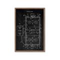 Picture of Hockey Rink Blueprint _GroupedProduct_Rectangle_Portrait_Mini_ _GroupedProduct_Rectangle_Portrait_Framed_Matted_