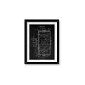 Picture of Hockey Rink Blueprint _GroupedProduct_Rectangle_Portrait_Mini_ _GroupedProduct_Rectangle_Portrait_Framed_Matted_