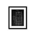 Picture of Hockey Rink Blueprint _GroupedProduct_Rectangle_Portrait_Mini_ _GroupedProduct_Rectangle_Portrait_Framed_Matted_