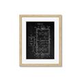 Picture of Hockey Rink Blueprint _GroupedProduct_Rectangle_Portrait_Mini_ _GroupedProduct_Rectangle_Portrait_Framed_Matted_