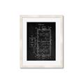 Picture of Hockey Rink Blueprint _GroupedProduct_Rectangle_Portrait_Mini_ _GroupedProduct_Rectangle_Portrait_Framed_Matted_