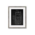 Picture of Hockey Rink Blueprint _GroupedProduct_Rectangle_Portrait_Mini_ _GroupedProduct_Rectangle_Portrait_Framed_Matted_