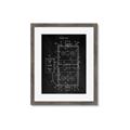 Picture of Hockey Rink Blueprint _GroupedProduct_Rectangle_Portrait_Mini_ _GroupedProduct_Rectangle_Portrait_Framed_Matted_