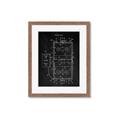 Picture of Hockey Rink Blueprint _GroupedProduct_Rectangle_Portrait_Mini_ _GroupedProduct_Rectangle_Portrait_Framed_Matted_
