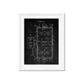 Picture of Hockey Rink Blueprint _GroupedProduct_Rectangle_Portrait_Mini_ _GroupedProduct_Rectangle_Portrait_Framed_Matted_