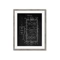 Picture of Hockey Rink Blueprint _GroupedProduct_Rectangle_Portrait_Mini_ _GroupedProduct_Rectangle_Portrait_Framed_Matted_