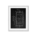 Picture of Hockey Rink Blueprint _GroupedProduct_Rectangle_Portrait_Mini_ _GroupedProduct_Rectangle_Portrait_Framed_Matted_