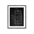 Picture of Hockey Rink Blueprint _GroupedProduct_Rectangle_Portrait_Mini_ _GroupedProduct_Rectangle_Portrait_Framed_Matted_