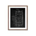 Picture of Hockey Rink Blueprint _GroupedProduct_Rectangle_Portrait_Mini_ _GroupedProduct_Rectangle_Portrait_Framed_Matted_